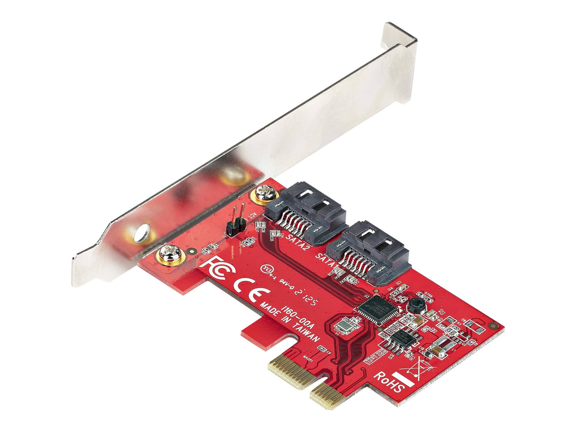 StarTech.com PCIe SATA Controller Karte - 2 Port SATA 3 Erweiterungskarte/Kontroller - 6Gbit/s - Voll/Halb Profil Blende