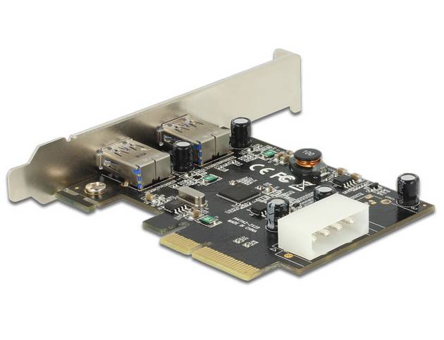DeLock PCI Express x4 Card > 2 x external SuperSpeed USB 10 Gbps (USB 3.1, Gen 2)