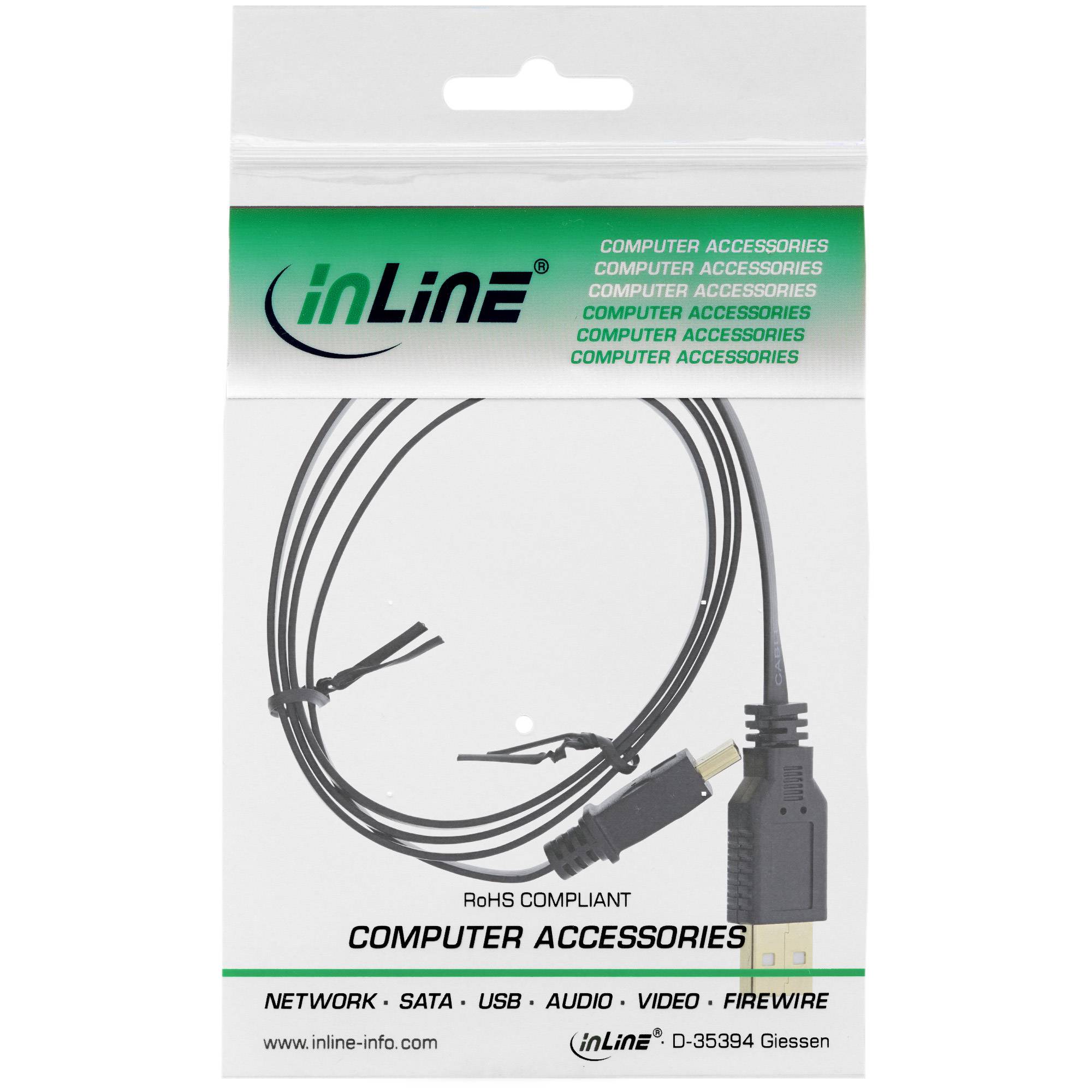 InLine - USB-Kabel - USB (M) bis Mini-USB, Typ B (M)