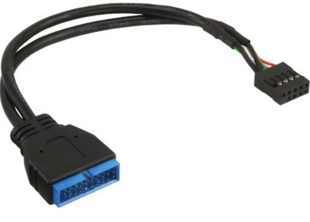 INLINE - USB 2.0 zu 3.0 Adapterk. int. - USB 2.0 Mainb./USB 3.0 int. - 0,30m
