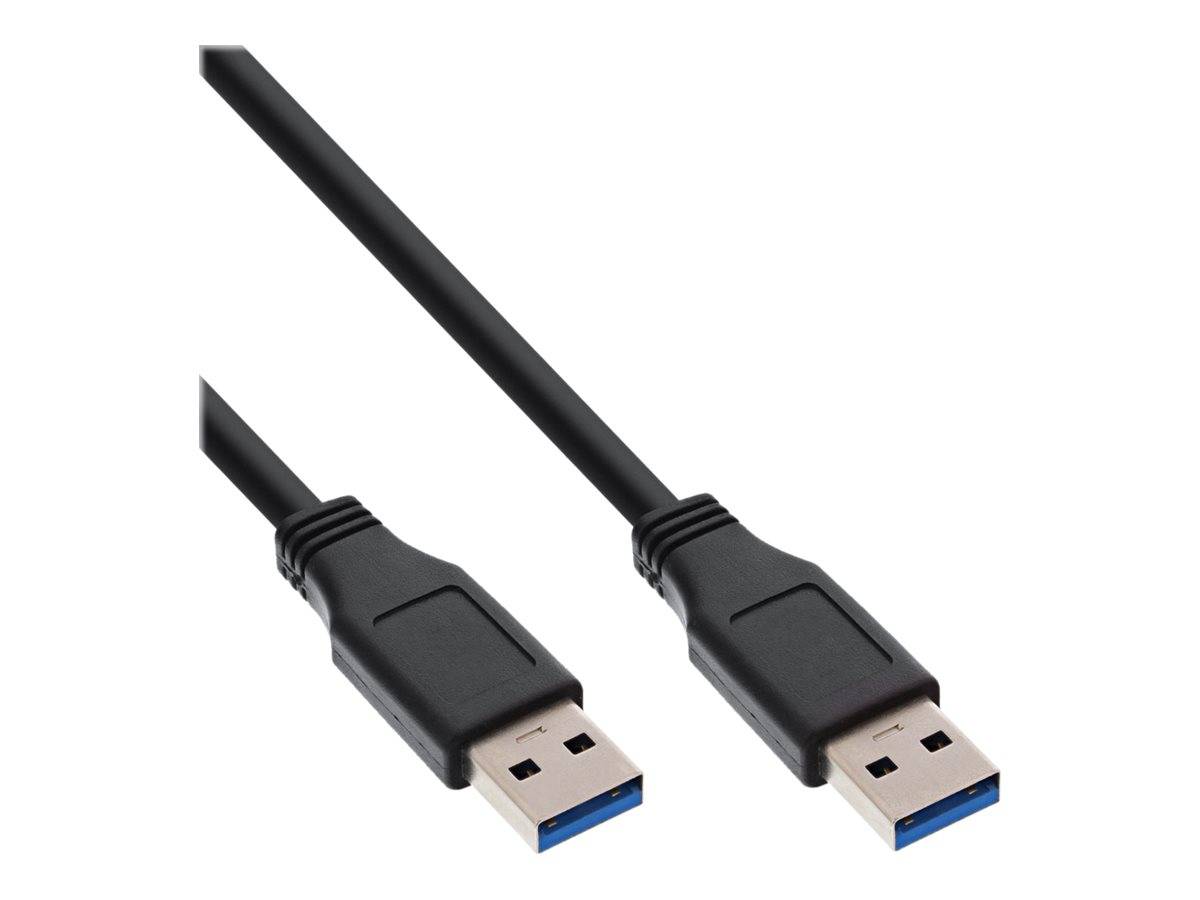 INLINE - USB 3.2 Gen.1 Kabel - A an A - schwarz - 0,3m