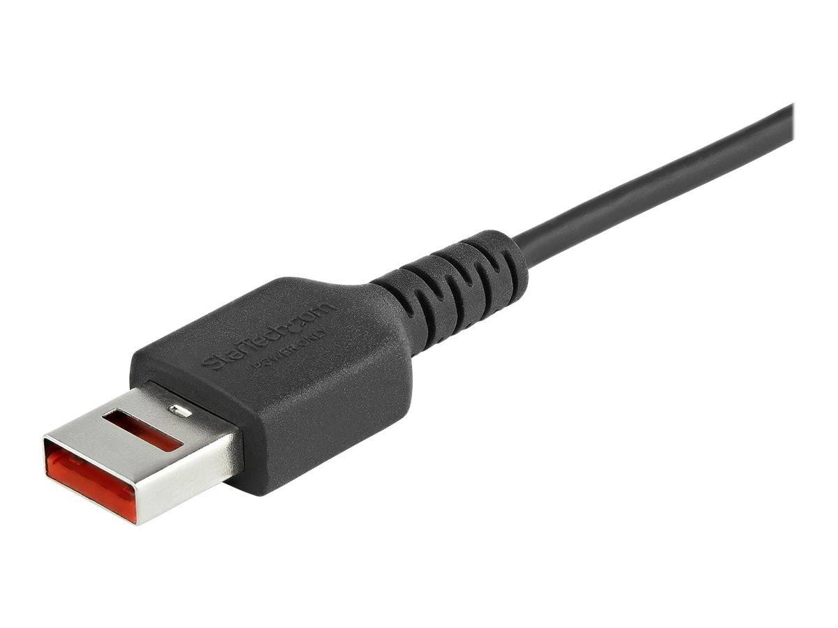 StarTech.com 3ft (1m) Secure Charging Cable, USB-A to Micro USB Data Blocker Charge-Only Cable, Power-Only Charger Cable