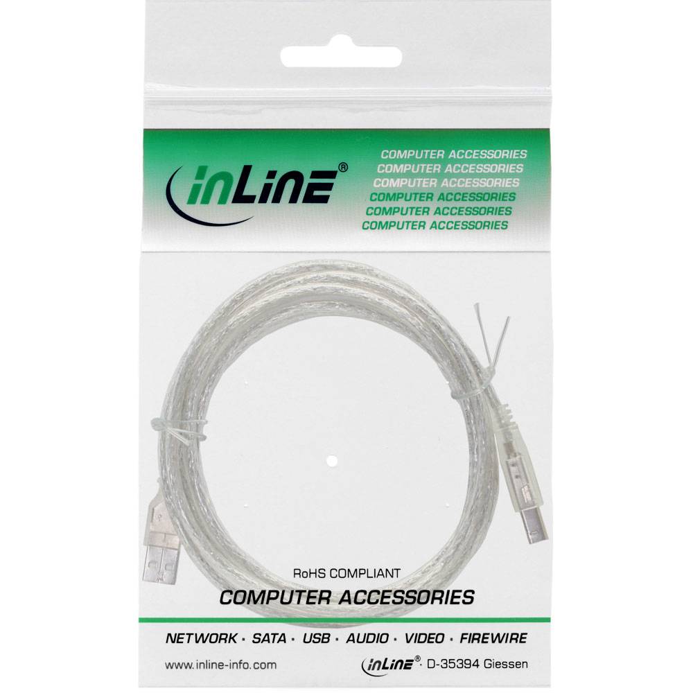InLine - USB-Kabel - USB (M) bis USB Typ B (M)