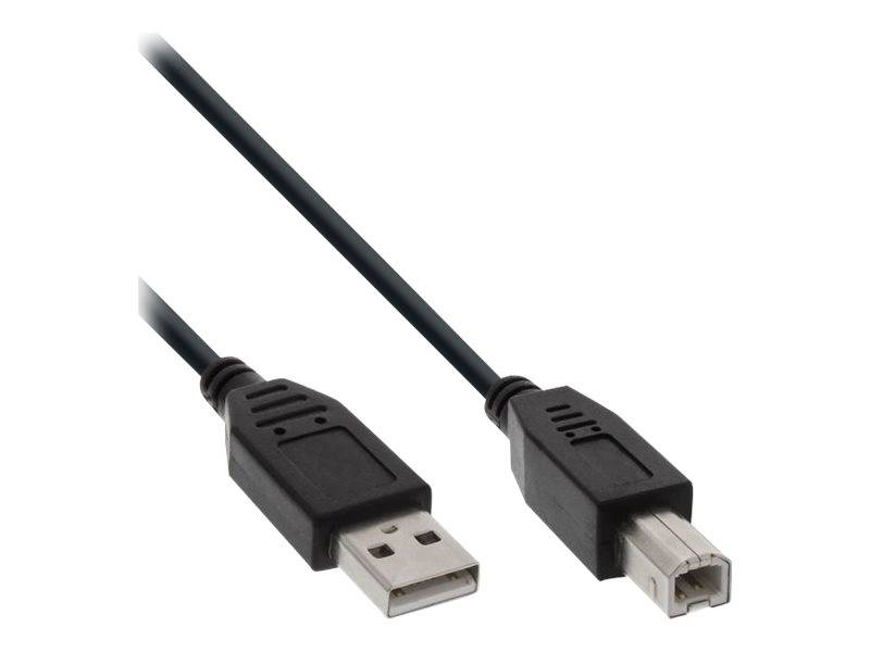 INLINE - USB 2.0 Kabel - A an B - schwarz - 7m