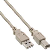 INLINE - USB 2.0 Kabel - A an B - beige - 1,8m - bulk