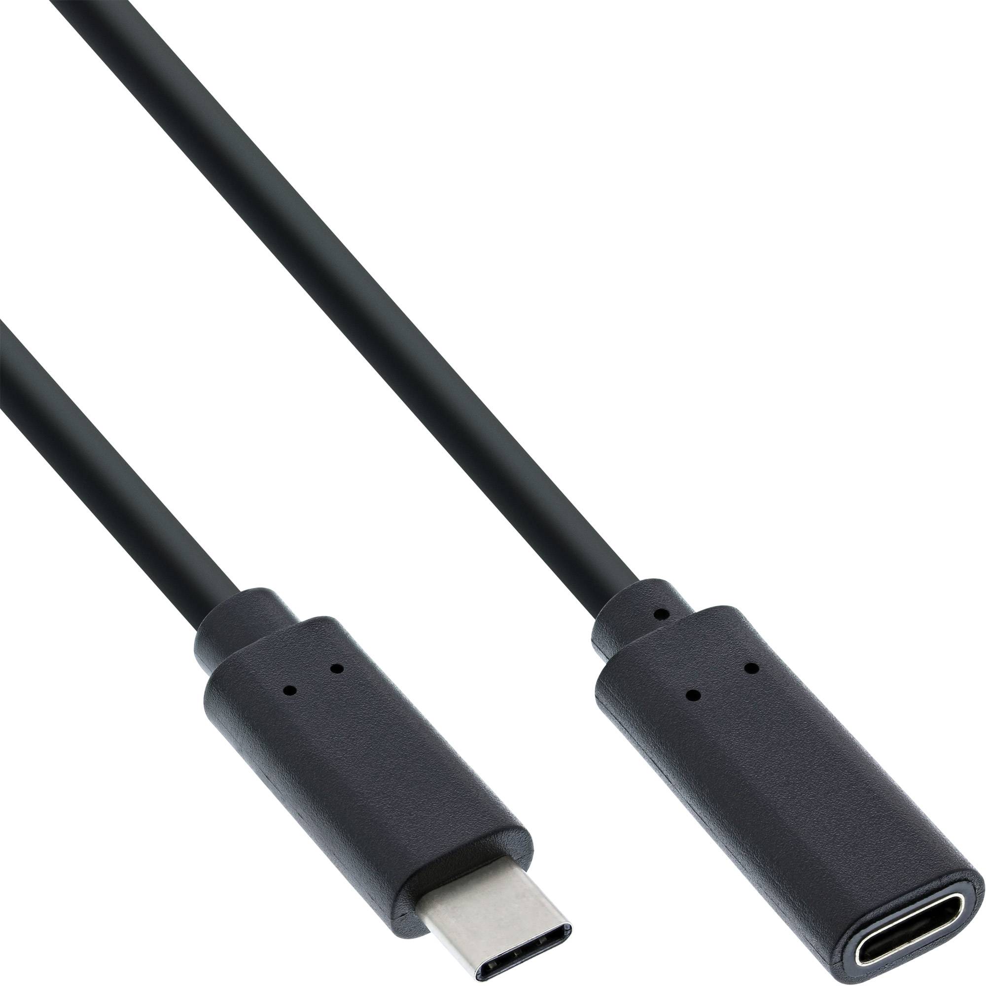INLINE - USB 3.2 Gen.1x2 Kabel - USB-C Verlängerung ST/BU - schwarz - 2m