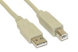 INLINE - USB 2.0 Kabel - A an B - beige - 10m