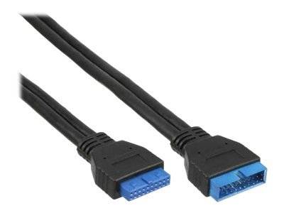 InLine USB 3.0 Verlängerung intern - Pfostenanschluss Stecker auf Buchse - 0,35m