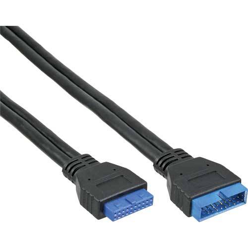 InLine - USB-Verlängerungskabel - 19-poliger USB 3.0 Kopf (M)