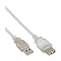 INLINE - USB 2.0 Verlängerung - St/Bu - Typ A - transparent - 5m