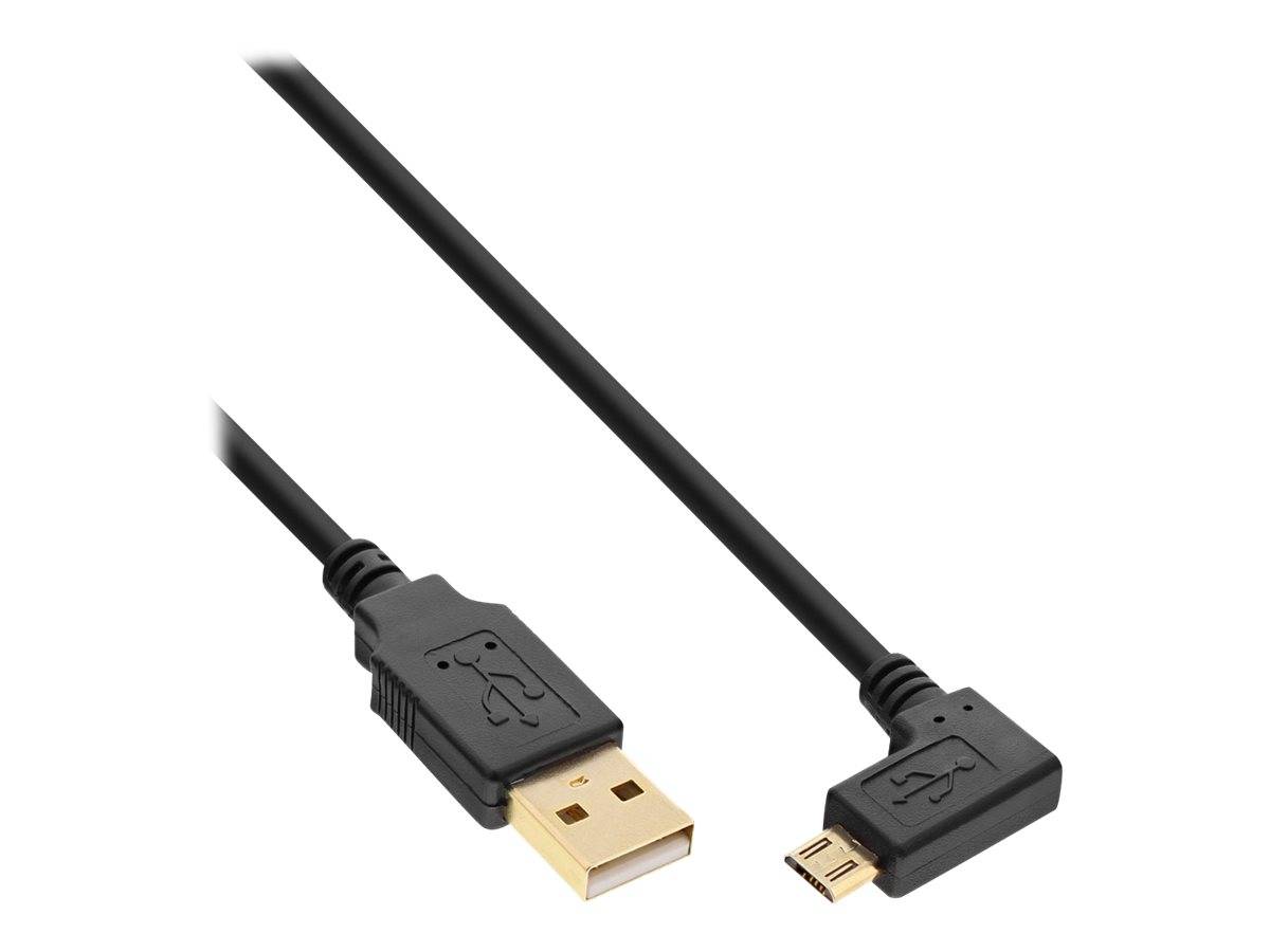 INLINE - Micro-USB 2.0 Kabel - USB-A ST/Micro-B ST gew. - vergoldete Kontakte - 1,5m