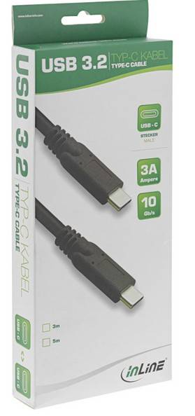 InLine - USB-Kabel - USB-C (M) bis USB-C (M)