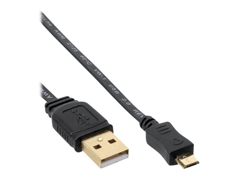 InLine - USB-Kabel - Micro-USB Typ B (S) bis USB (S)