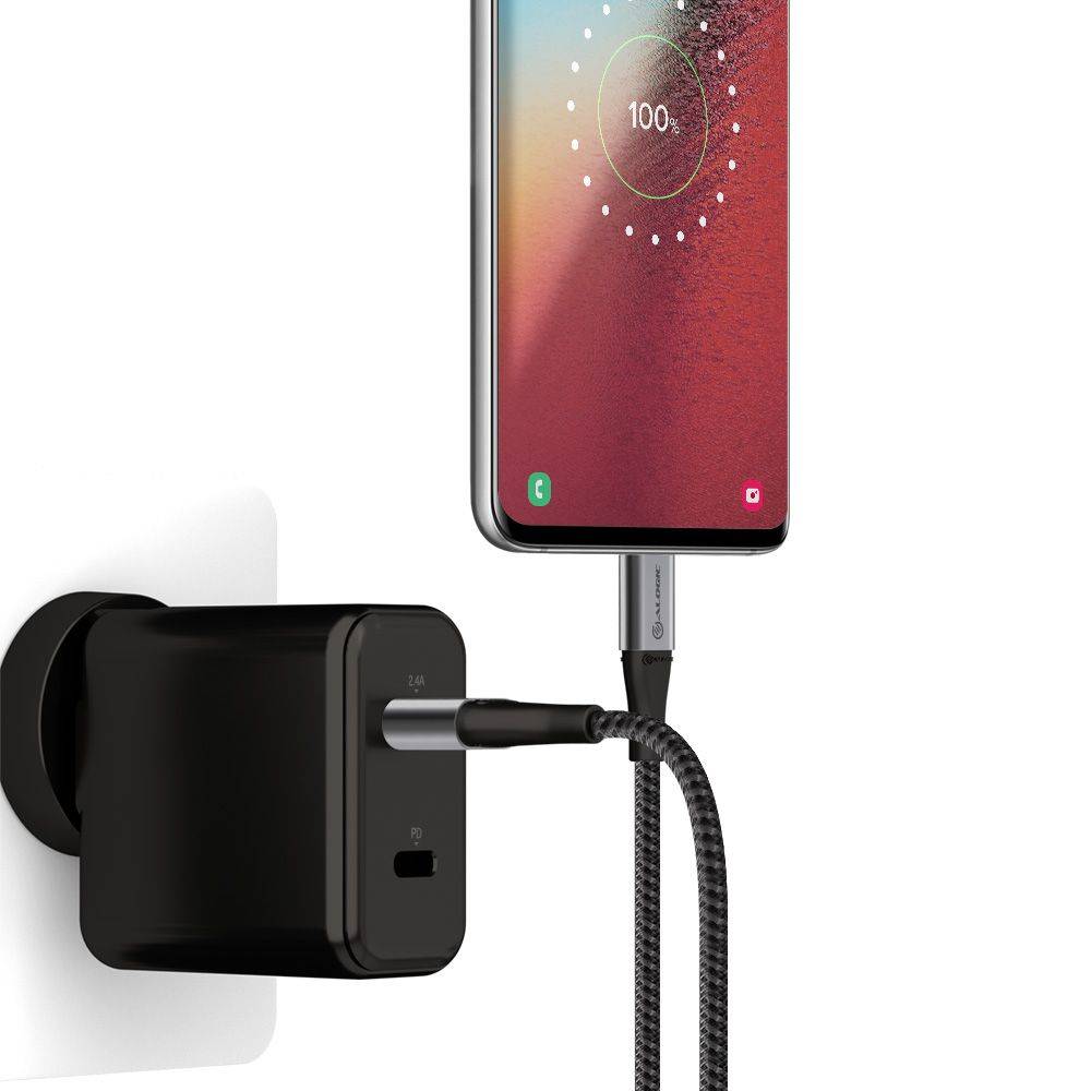 ALOGIC ULCA21.5-SGR, 1,5 m, USB A, USB C, USB 2.0, 480 Mbit/s, Grau