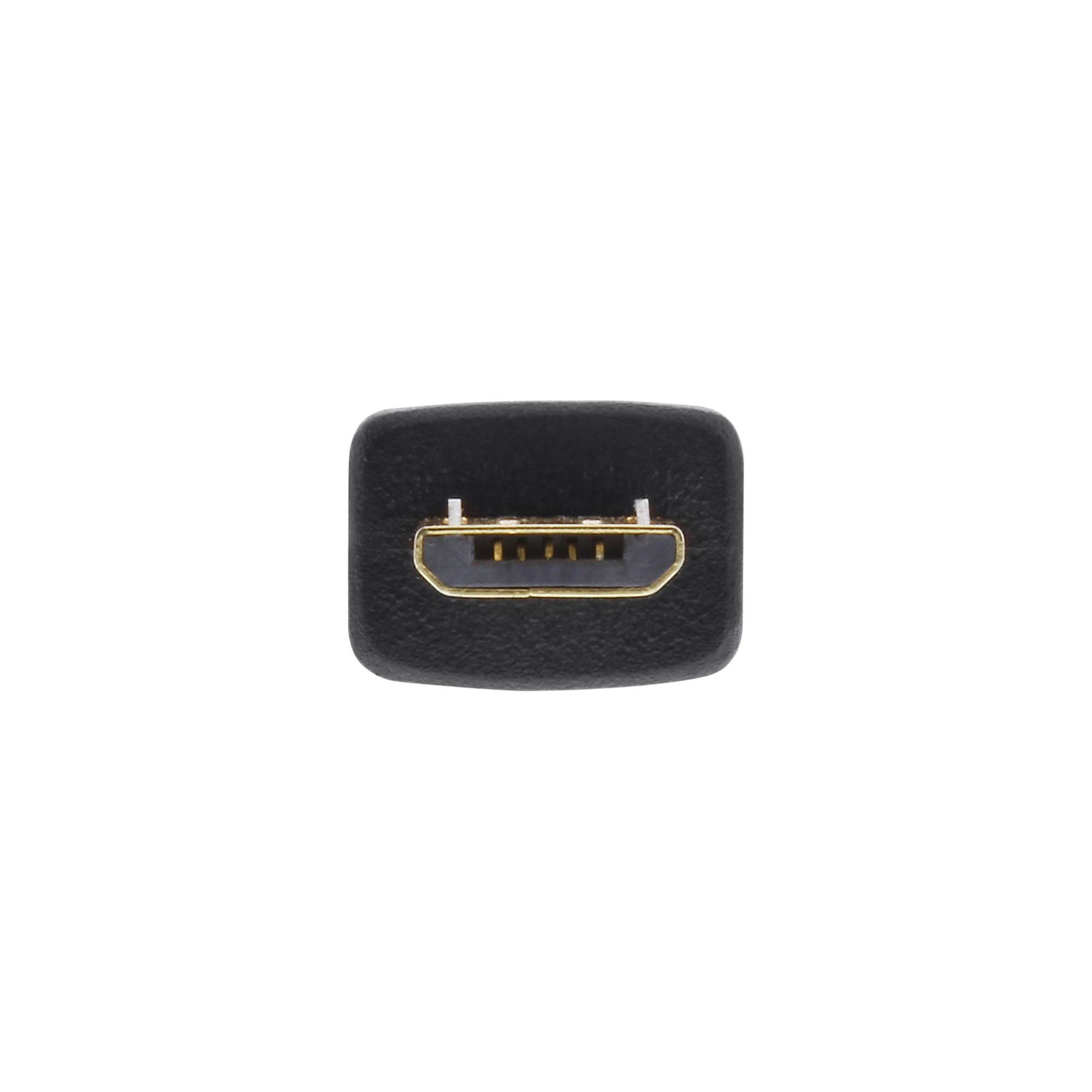 INLINE - Micro-USB 2.0 Flachkabel - USB-A Stecker an Micro-B Stecker - 1m