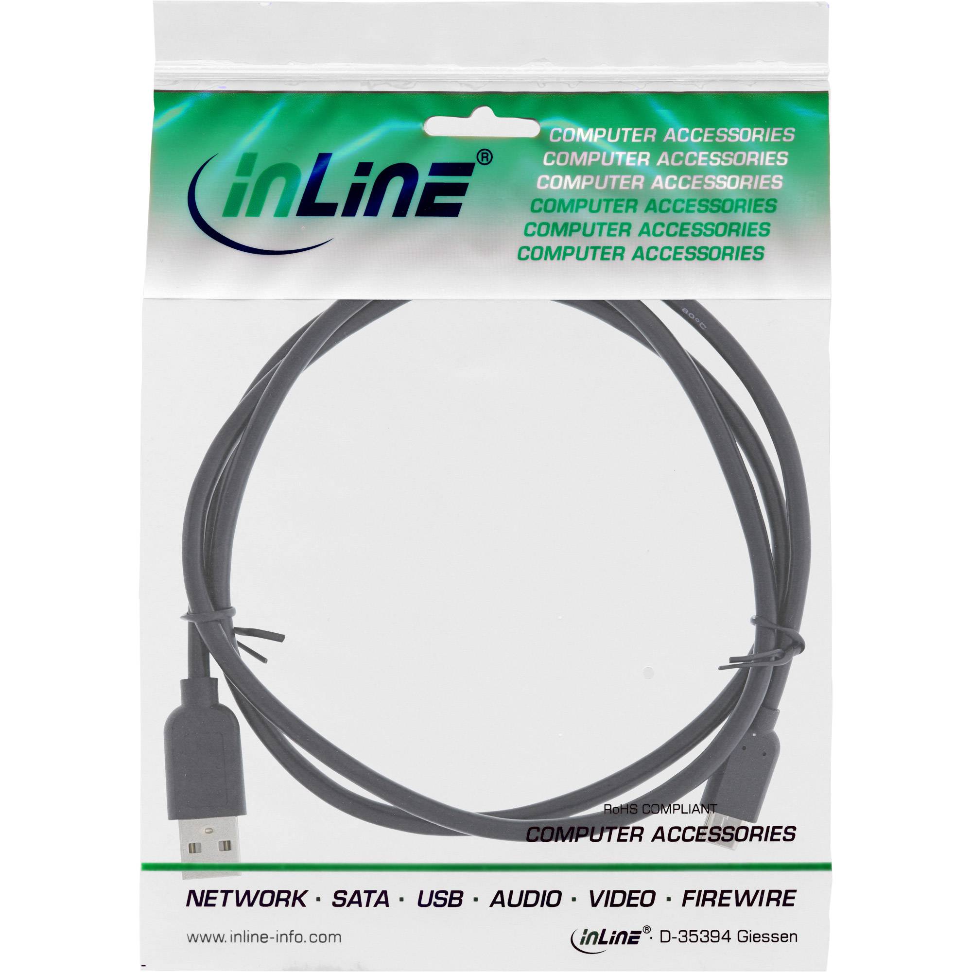 InLine - USB-Kabel - USB-C (M) bis USB (M) - USB 2.0