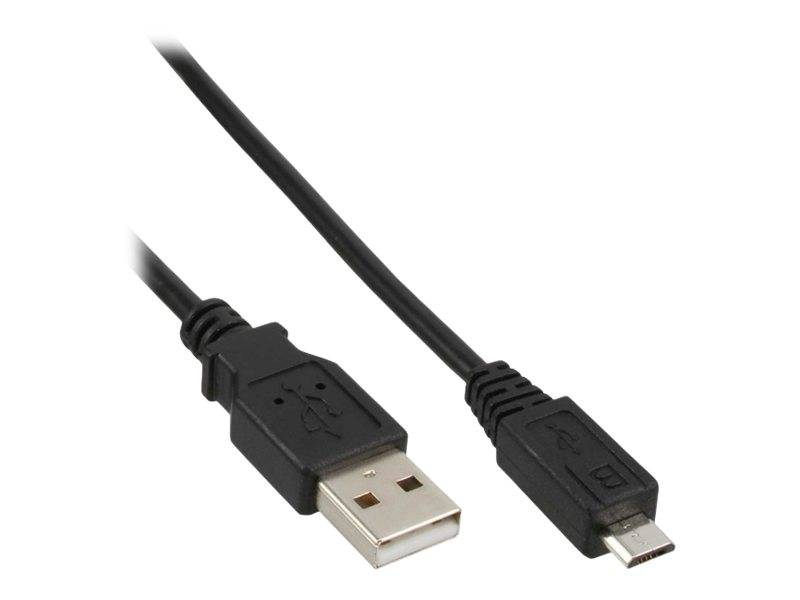 INLINE - Micro-USB 2.0 Kabel - USB-A Stecker an Micro-B Stecker - schwarz - 3m