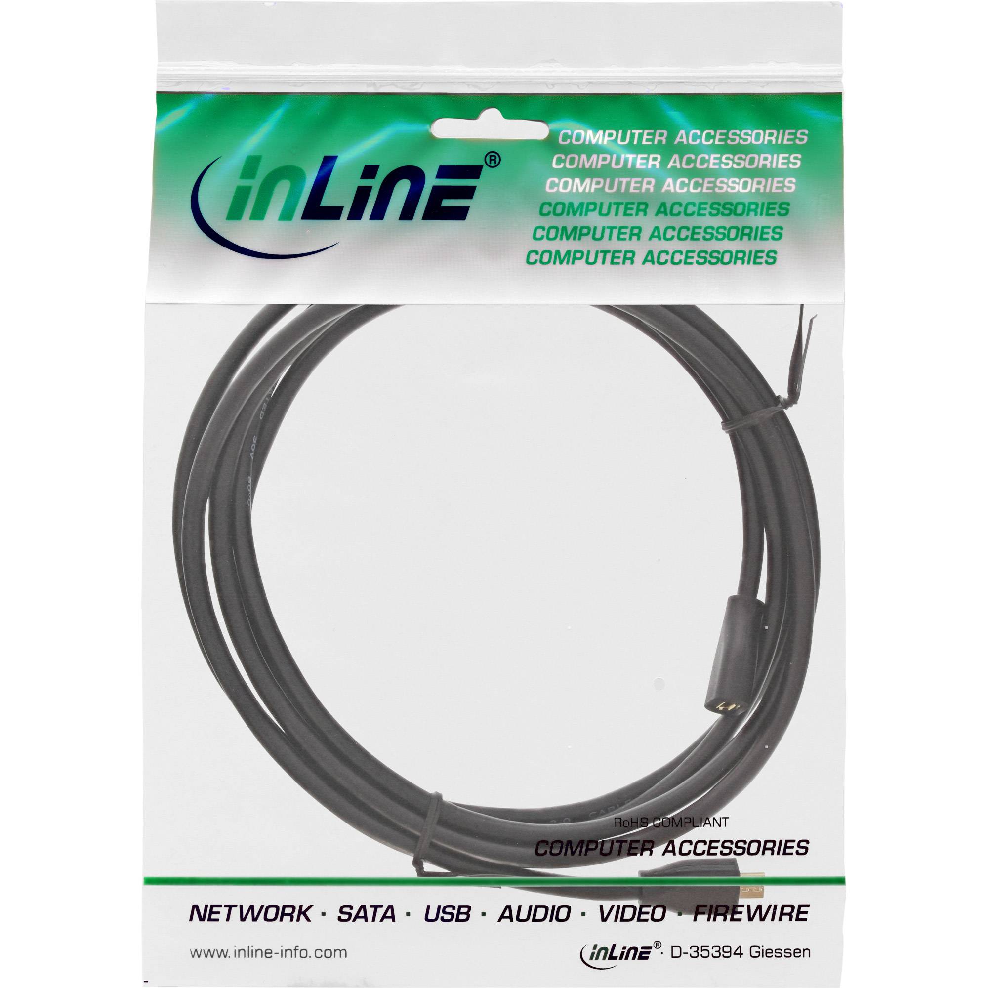 InLine - USB-Verlängerungskabel - Micro-USB Typ B (M)