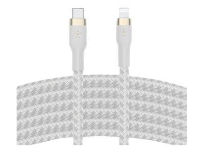 Belkin BOOST CHARGE - Lightning-Kabel - USB-C männlich bis Lightning männlich - 3 m - weiß - für Apple iPad/iPhone/iPod (Lightning)