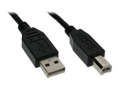 INLINE - USB 2.0 Kabel - A an B - schwarz - 0,5m