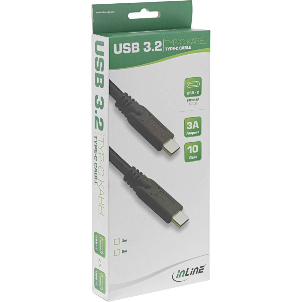 InLine - USB-Kabel - USB-C (M) bis USB-C (M)