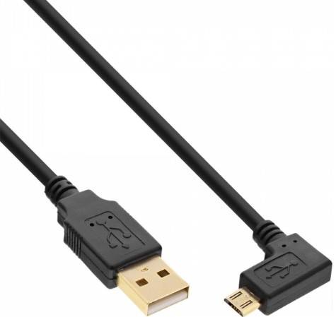 INLINE - Micro-USB 2.0 Kabel - USB-A ST/Micro-B ST gew. - vergoldete Kontakte - 1m