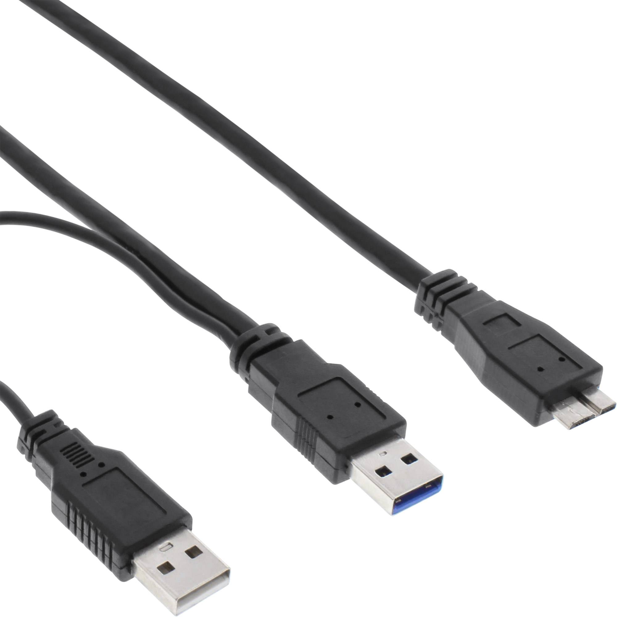 InLine Y-cable - USB- / Stromkabel - Micro-USB Type B (M)