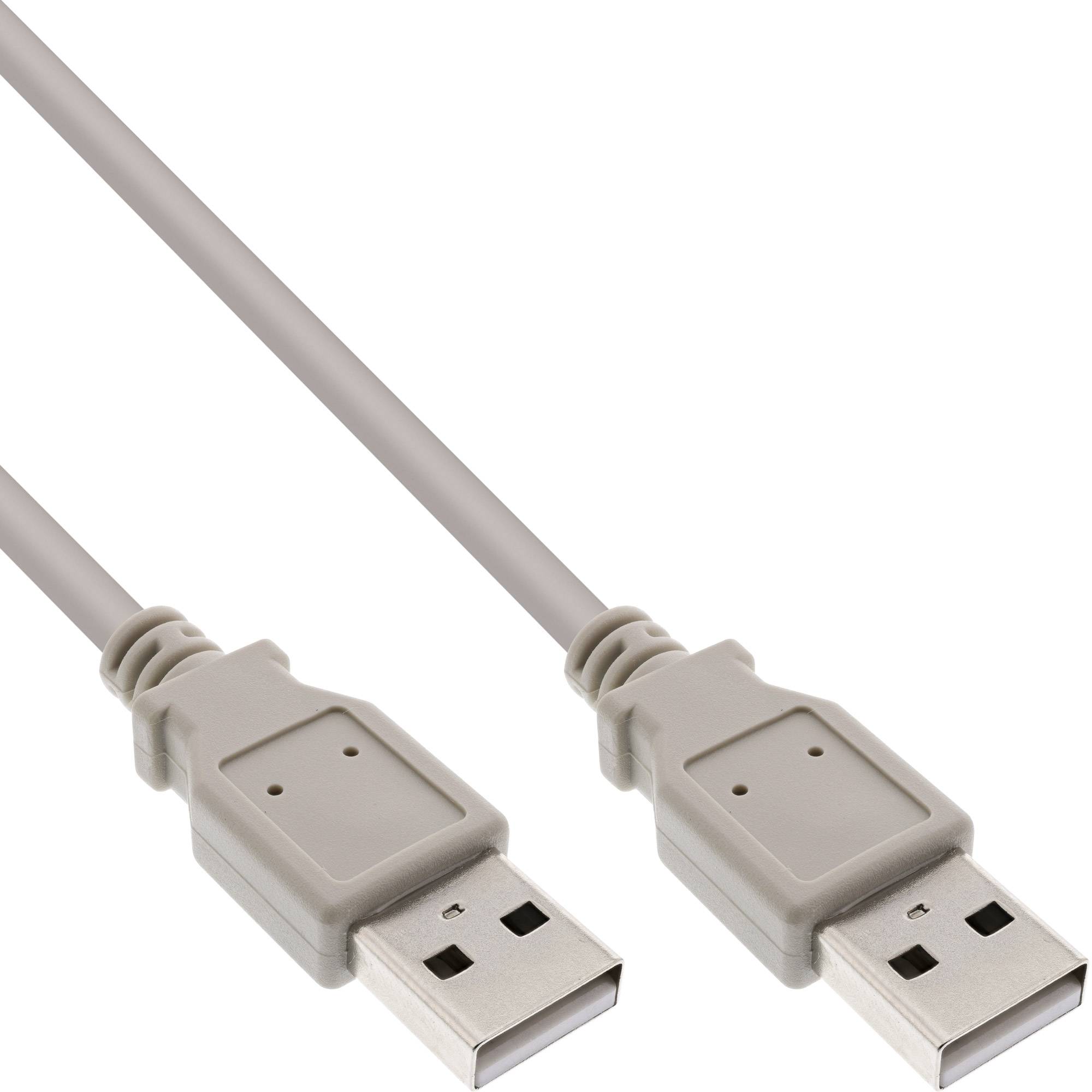 INLINE - USB 2.0 Kabel - A an A - beige - 0,3m
