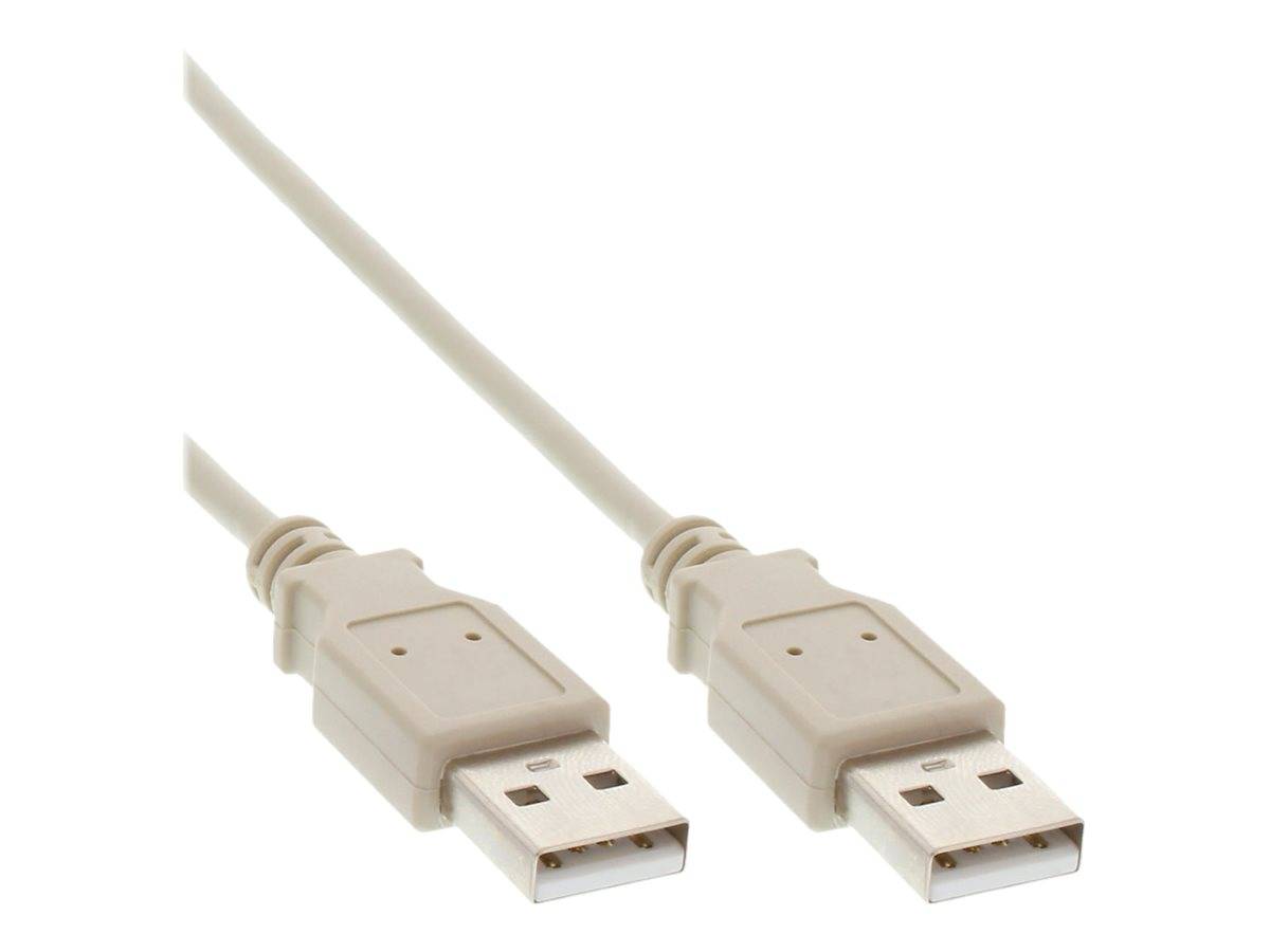 INLINE - USB 2.0 Kabel - A an A - beige - 0,3m