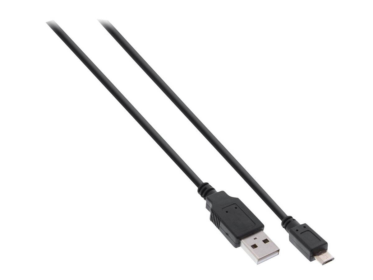 INLINE - Micro-USB 2.0 Kabel - Schnellladekab. - USB-A ST/Micro-B ST - schwarz - 1,5m