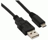 INLINE - Micro-USB 2.0 Kabel - USB-A Stecker an Micro-B Stecker - schwarz - 1,8m