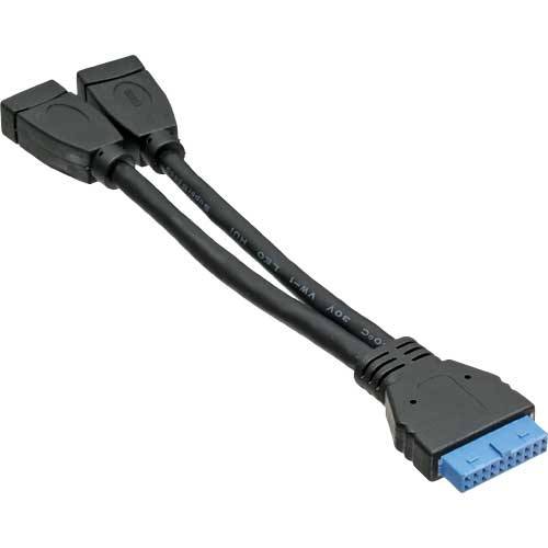 InLine - Interner und externer USB-Adapter - 19-poliger USB 3.0 Kopf (W)
