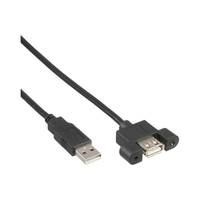 INLINE - 120er Bulk-Pack USB 2.0 Kabel - Stecker A auf Einbaubuchse A - 0,6m