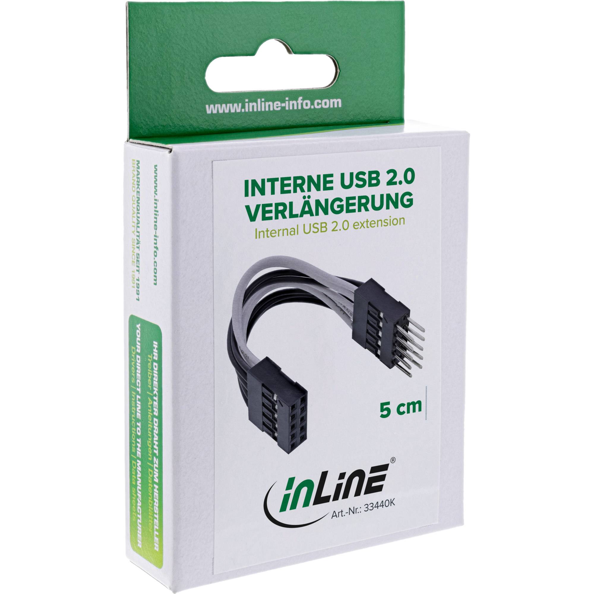 InLine - Internes USB-Kabel - 10 PIN IDC (M)