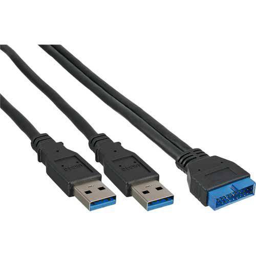 InLine - USB-Kabel intern auf extern - 19-poliger USB 3.0 Kopf (W)
