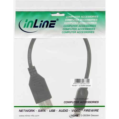 InLine - USB-Adapter - mini-USB Typ B (M) bis USB (W)