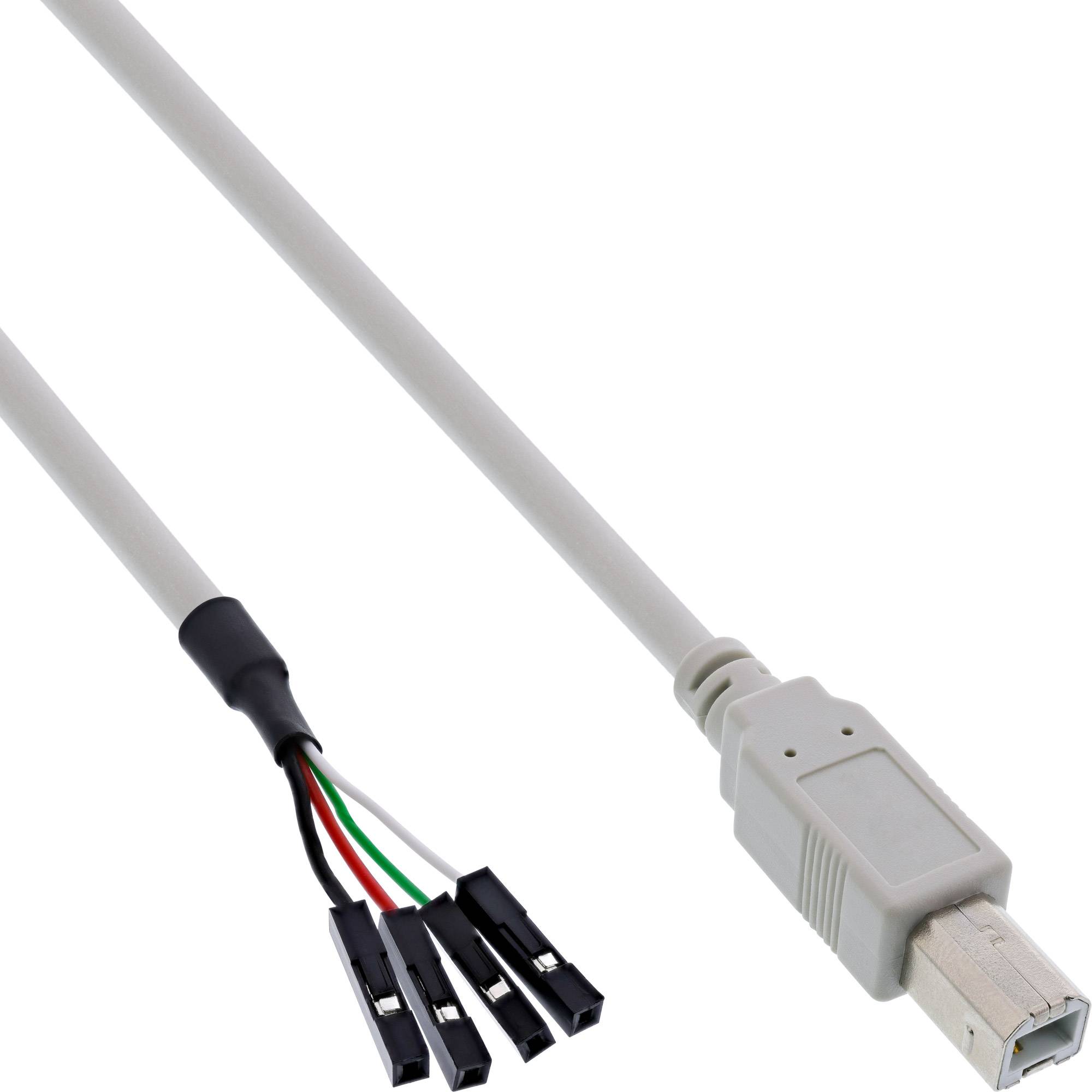 INLINE - USB 2.0 Anschlusskabel - Stecker B auf Pfostenanschluss - 0,40m