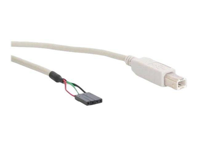INLINE - USB 2.0 Anschlusskabel - Stecker B auf Pfostenanschluss - 0,40m