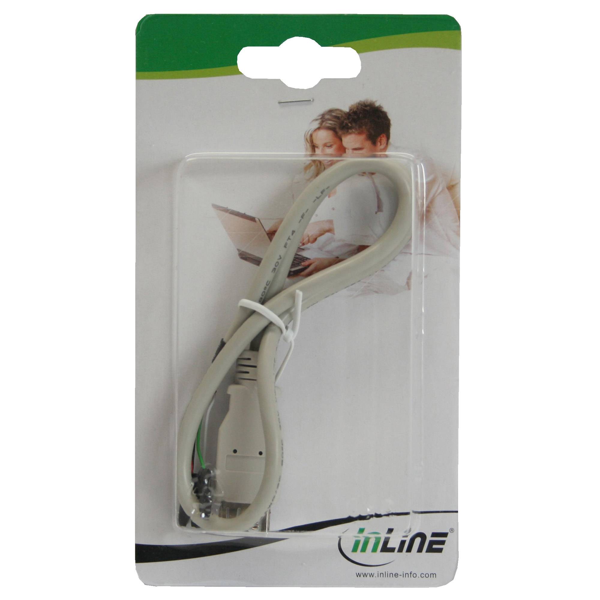 INLINE - USB 2.0 Adapterkabel - Buchse A auf Pfostenanschluss - 0,40m