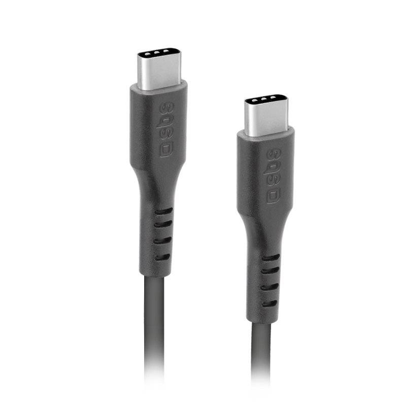SBS TECABLETCC20K, 1,5 m, USB C, USB C, USB 2.0, Schwarz