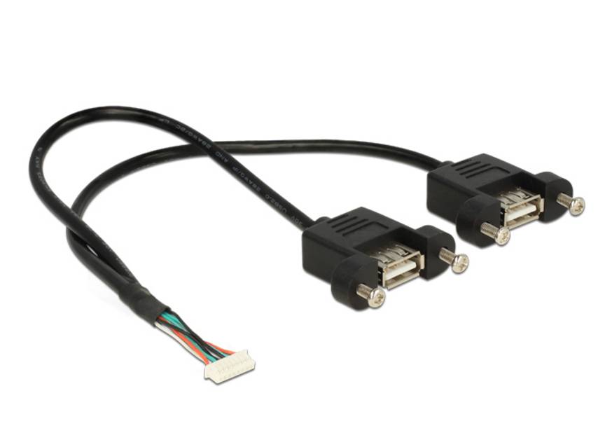 DeLOCK - USB-Kabel intern auf extern - 8-poliger USB 2.0-Header (W)