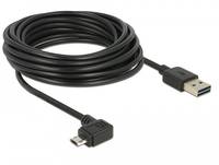 Delock Easy - USB-Kabel - USB (M) umkehrbar bis Micro-USB Typ B (M)