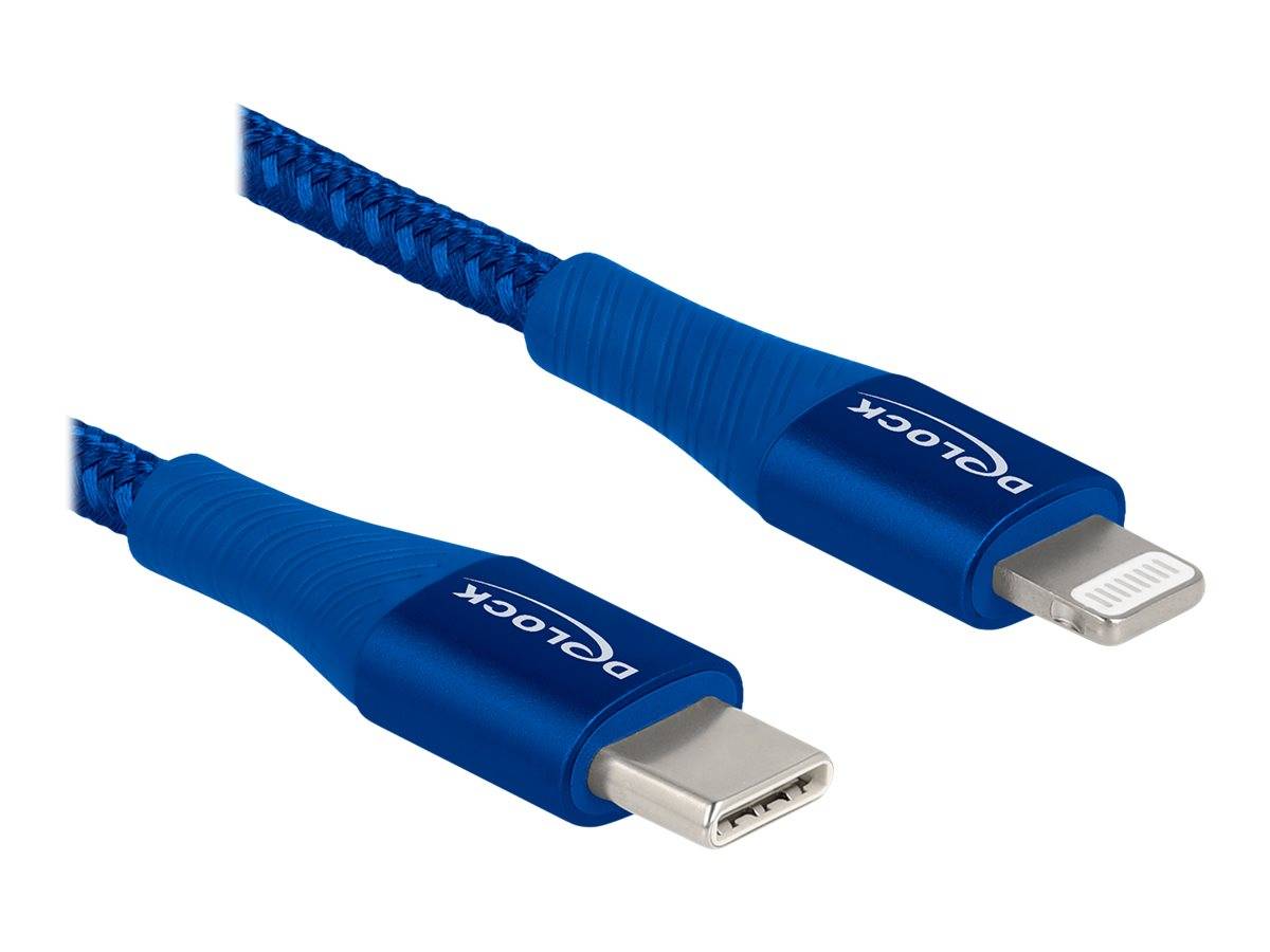 Delock Lightning-Kabel - 24 pin USB-C männlich zu Lightning männlich - 1 m - Bla