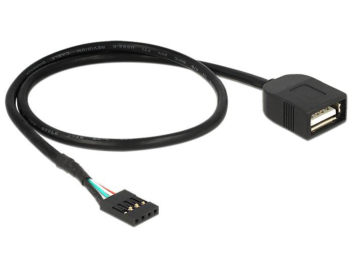 DeLOCK - Internes USB-Kabel - 4-Pin-USB 2.0-Header (W)