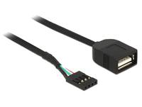 DeLOCK - Internes USB-Kabel - 4-Pin-USB 2.0-Header (W)