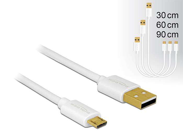 DeLOCK - USB-Kabelsatz - weiß