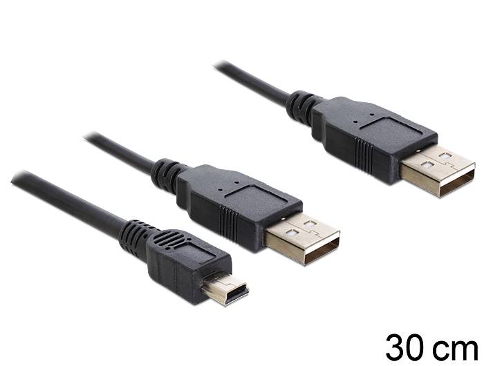 DeLOCK - USB-Kabel - USB (M) bis USB, Mini-USB, Typ A (M)