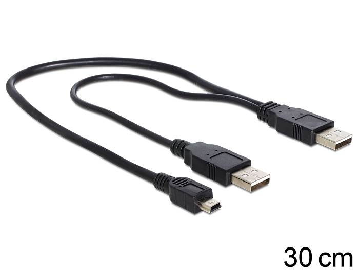 DeLOCK - USB-Kabel - USB (M) bis USB, Mini-USB, Typ A (M)