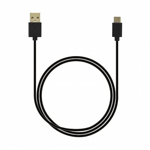 Emporia DATA-TC-GNG-B, 1 m, USB A, USB C, Schwarz