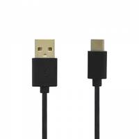Emporia DATA-TC-GNG-B, 1 m, USB A, USB C, Schwarz